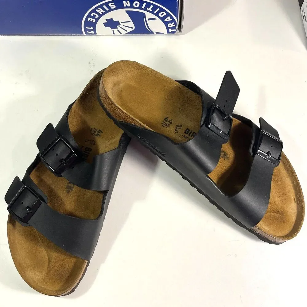 Birkenstock Men's Arizona Black Sandals SZ 11  EU 44  NEW